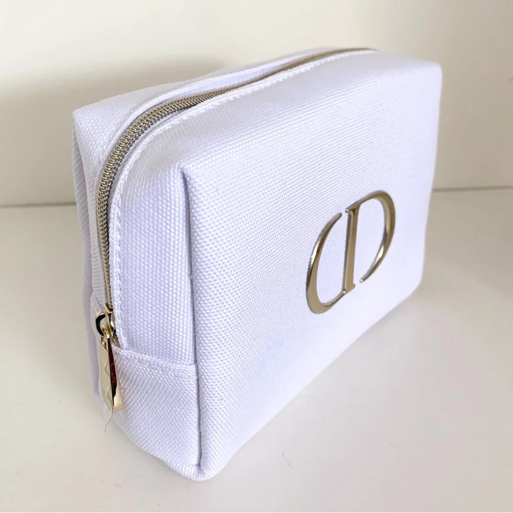 Hold NWOT Dior canvas makeup pouch